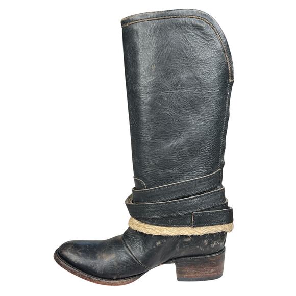 Freebird By Steven Women’s Drove Black Distressed Mid Boot Size US 6 - Picture 2 of 12